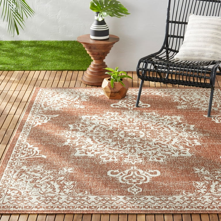 rug.rug 　no2 Nicole Miller New York Patio Sofia Juniper Transitional Paisley