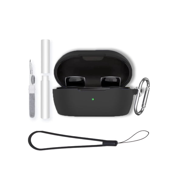 Soft Silicone Case for QuietComfortEarbuds, Shockproof & Anti-Scratch Protective Cover, Anti-Lost & Dustproof-Black