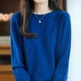 thumbnail image 5 of Sweaters Women's Fall Winter Warm Soft Knitted Loose Pullover Crew Neck Long Sleeves, 5 of 5