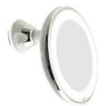thumbnail image 2 of Stylish Makeup Mirror, Chrome Finish & LED Circle Light, Wall-Mounted for Space Efficiency, 10X Magnifying Mirror with Flexible Positioning, 2 of 8