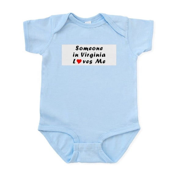 CafePress - Someone In Virginia Loves Me Infant Bodysuit - Baby Light Bodysuit, Size Newborn - 24 Months