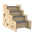 thumbnail image 2 of balikha Wooden House Staircase for Bedtime, Accessories, Pet Reserves, Dog Climbing Conductors, Dog Step for Small Dogs Cats Older Animals Interiors 4 layer, 2 of 9