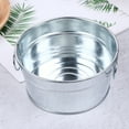 thumbnail image 2 of Monyance food serving bucket Metal Bucket Tin Pail Candy Box Bucket Container with Handle(5.91X5.91X3.15Inches), 2 of 10
