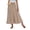 Khakifloral, variant on Womens Boho Paisley Maxi Skirt Elastic High Waist A-Line Long Skirt Casual Flowy Summer Beach Vacation Bohemian Skirt with Pockets