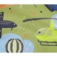 thumbnail image 5 of oneOone Cotton Flex Olive Green Fabric Airplane Nursery Kids Fabric For Sewing Printed Craft Fabric By The Yard 40 Inch Wide, 5 of 6