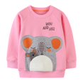 thumbnail image 1 of AAMILIFE Girls Sweatshirts Cartoon Print Casual Loose Pullover Tops, 1 of 2