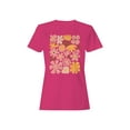 thumbnail image 2 of Retro Floral Art Print Women's T-shirt, 2 of 3
