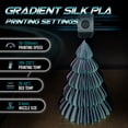 thumbnail image 2 of YXPOLYER PLA Filament 2-Color Silk PLA 3D Printer Filament 1.75mm 1kg, Dual Color Black and Green, 2 of 7