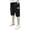 Black, variant on ZACPNCV Boy's Baggy Cargo Shorts Straight Leg Cool Shorts Flap Pocket Letter Patched Short Olive Green 8-9 Years