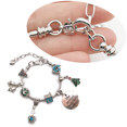 thumbnail image 3 of Pulsera navideña con dijes de Papá Noel, precioso colgante de metal para mujeres, niñas, niños y hombres, 3 of 5