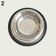 thumbnail image 2 of Walbest Non-Slip Stainless Steel Dog & Cat Bowl with Rubber Bottom for Pets, (2 Pack), 2 of 7