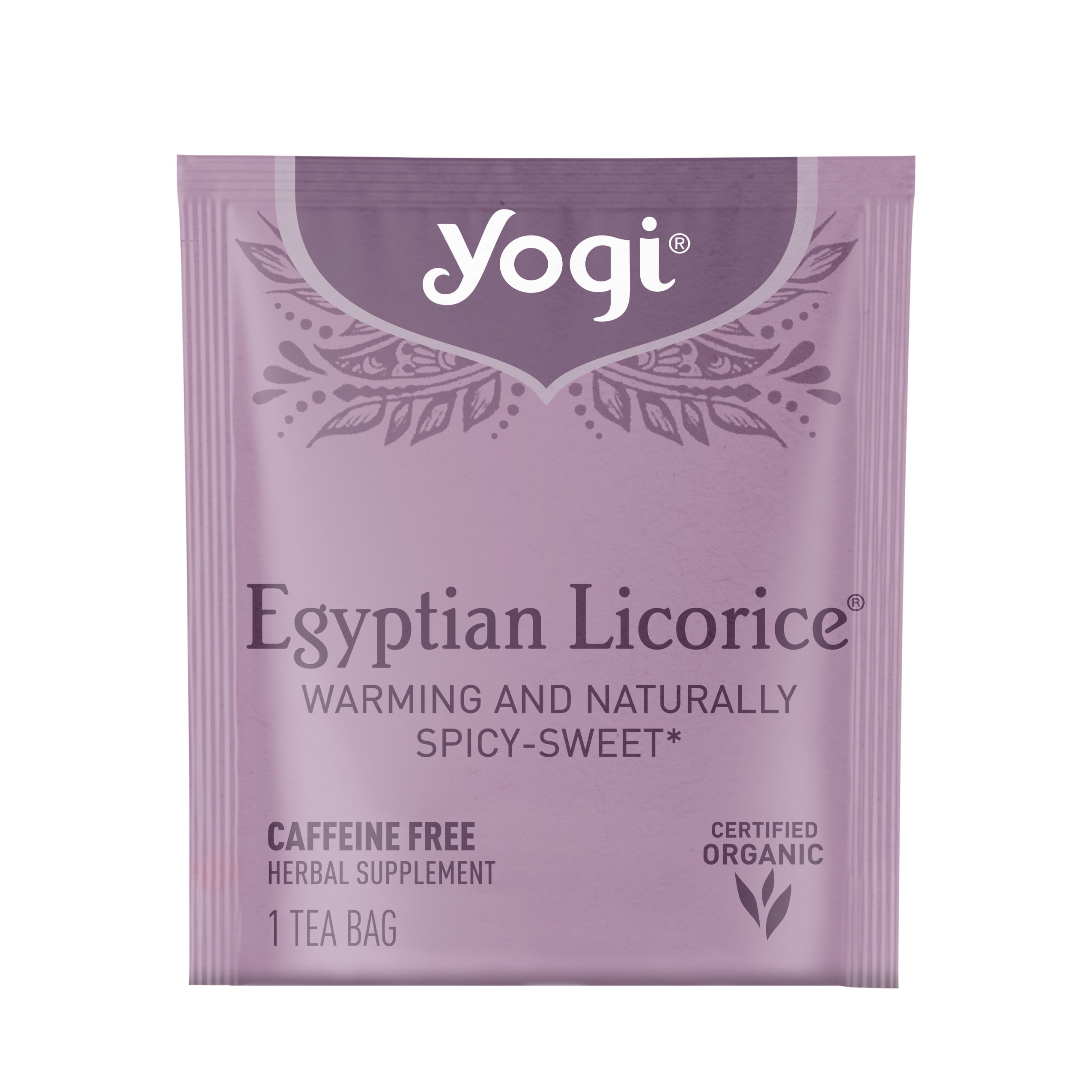 (3 pack) Yogi Egyptian Licorice, Organic Herbal Wellness Tea Bags, 16 Count