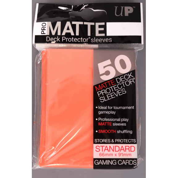 Ultra PRO PRO-Matte 50CT Standard Size Deck Protector Sleeves - Peach
