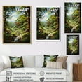 thumbnail image 4 of Designart "Forest Canopy Portrayed Trees in Harmony III" Cottage Floater Framed Canvas Print, 4 of 7