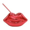 thumbnail image 2 of Glass Water Bottle,Creative Drinking Cups Red Lip Shaped Tumbler Cup With Lid And Kawaii Bo Ba Tea Cup Cute Drinking Bottle For Home Wedding Party Beach Ktv Bar Club, 2 of 9