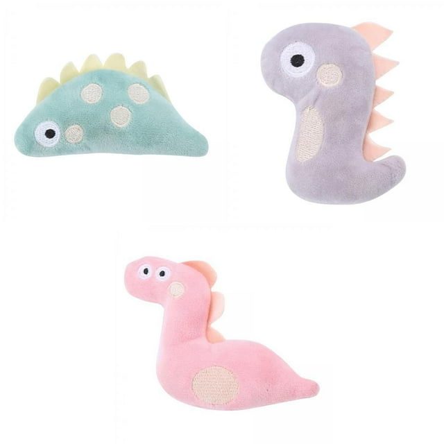 Juguetes de hierba gatera jinwen 3 piezas Catnip Masticar Serpiente dinosaurio