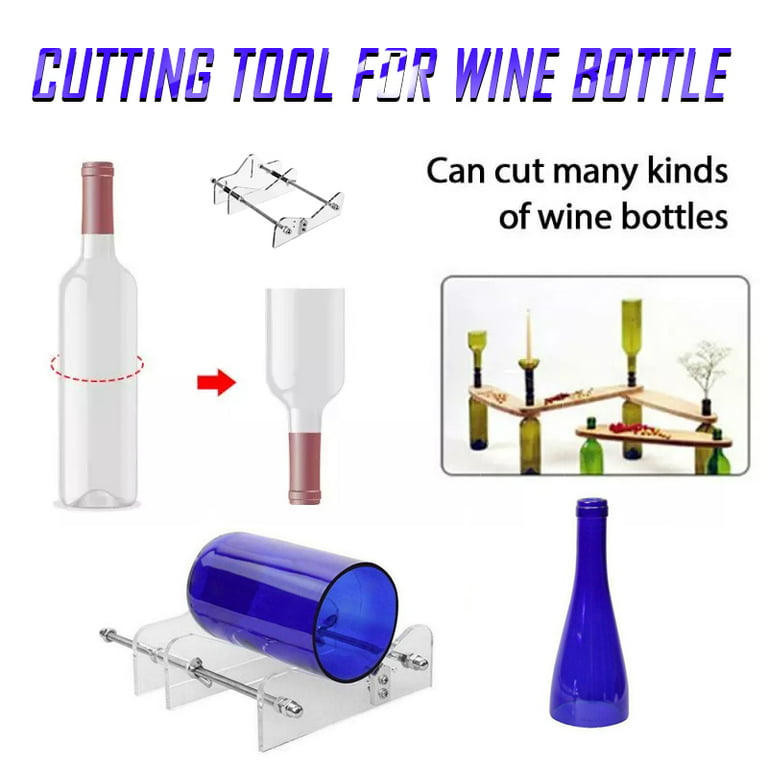 DEELLEEO Glass Bottle Cutter Glass Cutter for Bottles, Bottle Cutter &  Glass Cutter, Glass Cutting Tool Bottle Cutter Tool for Glass Cutting Wine