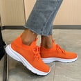 thumbnail image 5 of Women Non Slip Walking Shoes Slip On Running Lightweight Gym Workout Shoes Breathable Lace Up Sneakers, 5 of 6