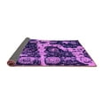 thumbnail image 2 of Ahgly Company Indoor Square Abstract Purple Modern Area Rugs, 6' Square, 2 of 4