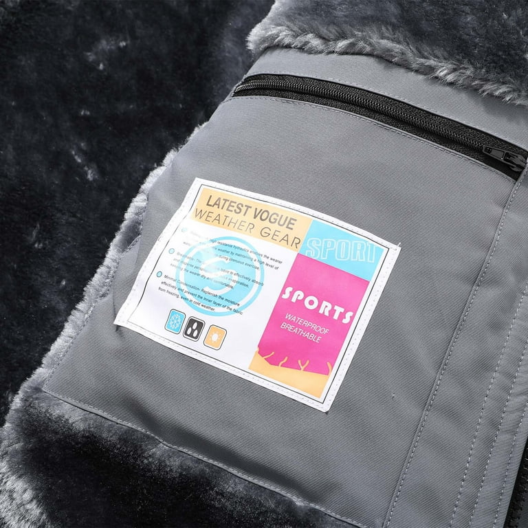 UVEASISHA Mens Fleece Lined Rain Jackets Waterproof Ski Snow UVEASISHA Mens Fleece Lined Rain Jackets Waterproof Ski Snow