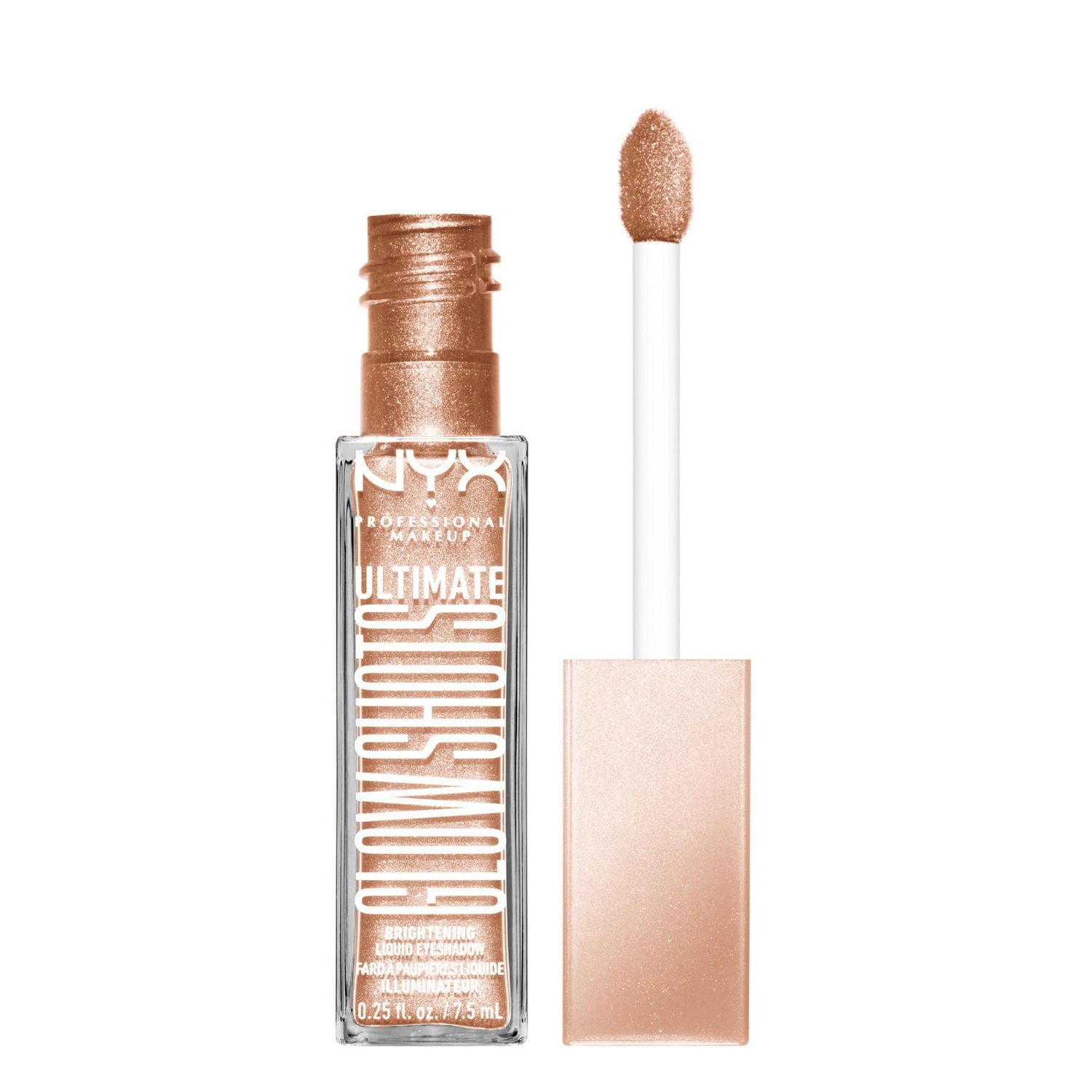 NYX PROFESSIONAL MAKEUP, Ultimate Glow Shots, Liquid Eyeshadow, 12hr wear - TWISTED TANGERINE