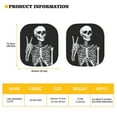 thumbnail image 3 of Jeiento Skull Car Sunshade for Men Women Lightweight Windshield Sun Shade 2 Pack Front Window Sun Shade Cover Universal Fit for Most Cars SUV Van Truck Sedan Automotive Accessories, 3 of 7