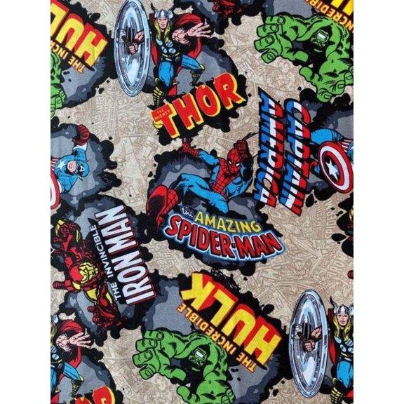 Handmade Sheets or Pillow Cover Avengers Gray Marvel Comic Group