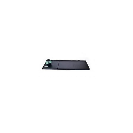 TKO 24 in. Width Home & Gym Folding Exercise Mat in Black