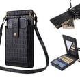 thumbnail image 4 of Diseño De Partición Mujeres Bolso Para Teléfono Móvil Estilo Vertical Bolso Bandolera Patrón De Cocodrilo Monedero De Un Hombro Regalo Para Navidad Cumpleaños Año Nuevo Sweethay AP006545-01, 4 of 6