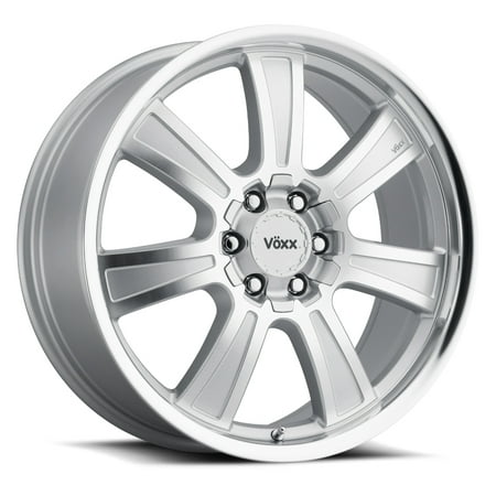 VOXX Turin 17X8.5 6X132 Offset 39 Silver Mirror Machined Face and Lip (Qty of 1)
