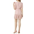 thumbnail image 3 of Allegra K Women's Floral V Neck Keyhole Back A-Line Casual Ruffle Dress, 3 of 6