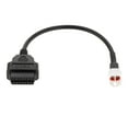 thumbnail image 2 of koolsoo 4 Pin Plug to OBD2 Adapter Cable Motorcycle Scanner Fit for Motorcycle, 2 of 4