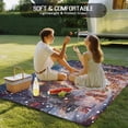 thumbnail image 4 of Outdoor Rug 5x7 ft Gingerbread Man Christmas Waterproof Outdoor Patio Rug Mat Non Slip Outside Area Rugs Carpet for RV,Camping,Porch,Deck,Pool,Balconybackyard,Winter Snowy Scene White, 4 of 9