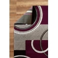 thumbnail image 5 of GLORY RUGS Area Rug Modern 5x7 Purple Soft Hand Carved Contemporary Floor Carpet with Premium Fluffy Texture for Indoor Living Dining Room and Bedroom Area, 5 of 6