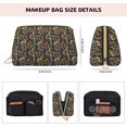 thumbnail image 5 of Picia Daisies Flowers Print Leather Makeup Bag Make Up Bag Travel Toiletry Bag for Her Girlfriend Teacher Teen Girl Gifts, 5 of 8