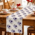 thumbnail image 5 of Purple Spring Floral Table Runner 90 Inches, Farmhouse Flowers Modern Art Bed Runner Dresser Scarves Tabletop for Indoor Outdoor Parties/Ceremony/Banquet, 13" x 90", 5 of 8