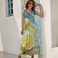 thumbnail image 2 of Yellow Lemon King Size Sleeveless Dress Dresses Summer Women Dresses Clothing Woman Dresses Dress, 2 of 7