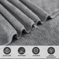 thumbnail image 5 of Green Essen 4 Pack Oversized Bath Towel Sets 700 GSM Soft Shower Towels 35 x 70 Inches Quick Dry Bath Sheets Highly Absorbent Bath Towel Clearance for Bathroom Spa Hotel Gym(Dark Grey), 5 of 9