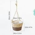 thumbnail image 3 of ERTZAE Handwoven Cattail Hanging Plant Basket – Natural Hanging Flower Pot,Handwoven Hanging Basket,Multi-Functional Storage Basket,Space-Saving Plant Pot,Leak-Proof Hanging Planter Brown 7.87", 3 of 5