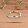 thumbnail image 6 of 925 Sterling Silver Wave Ring, Dainty Silver Ring, Midi Ring, Minimalist Rings, 6 of 6