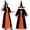 Black and Orange Velvet Sorceress, variant on PMU Women's Halloween Costume, Witch Halloween Costume & Halloween Dress