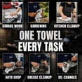 thumbnail image 5 of SupremePlus White Shop Towels 50 Pack, 13 x 14 Inches, Reusable Cotton Cleaning Rags for Commercial, Household, Garage, and Workshop Use, 5 of 8