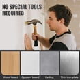 thumbnail image 4 of Self Drilling Metal Drywall Grip Anchors and Screws Set, Heavy Duty No Drill Wall Drywallgrip Expansion Anchors Screws Kit, No Pre-Drilling for Shelves Furniture Frames (10, Size 2), 4 of 8
