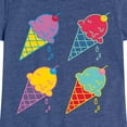 thumbnail image 3 of Instant Message - Ice Cream Pop - Toddler & Youth Girls Short Sleeve Graphic T-Shirt, 3 of 6