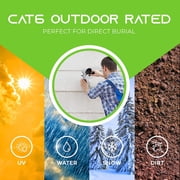GearIT Cat6 Network Cable Copper Clad Aluminum (CCA) Outdoor Ethernet Cable, 25 ft.