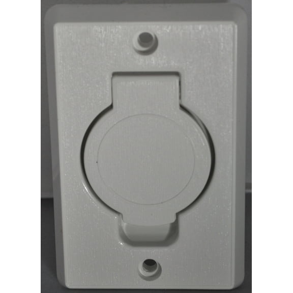 Built in Central Vacuum Cleaner White Auto Inlet Round Door Plastiflex