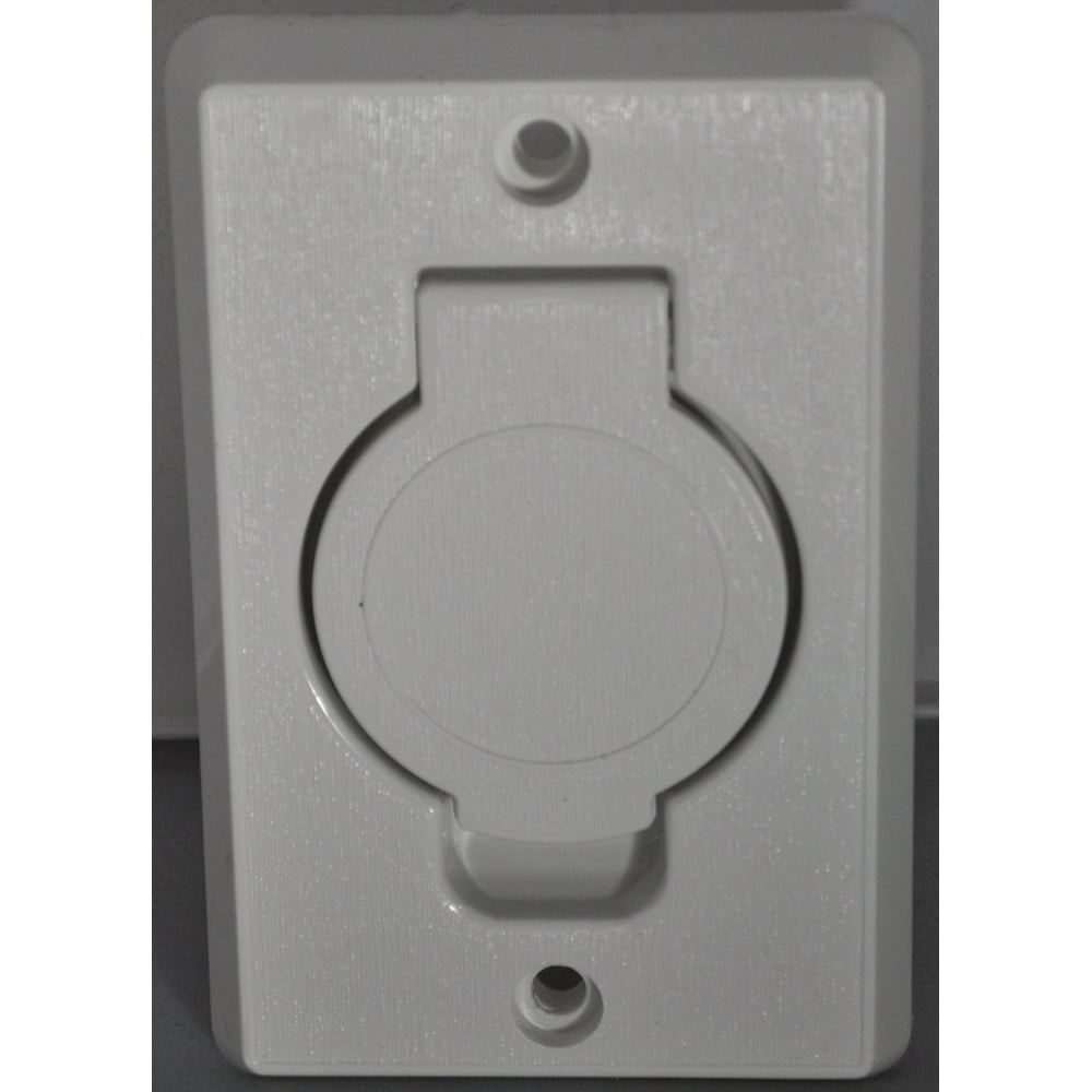 Built in Central Vacuum Cleaner White Auto Inlet Round Door Plastiflex