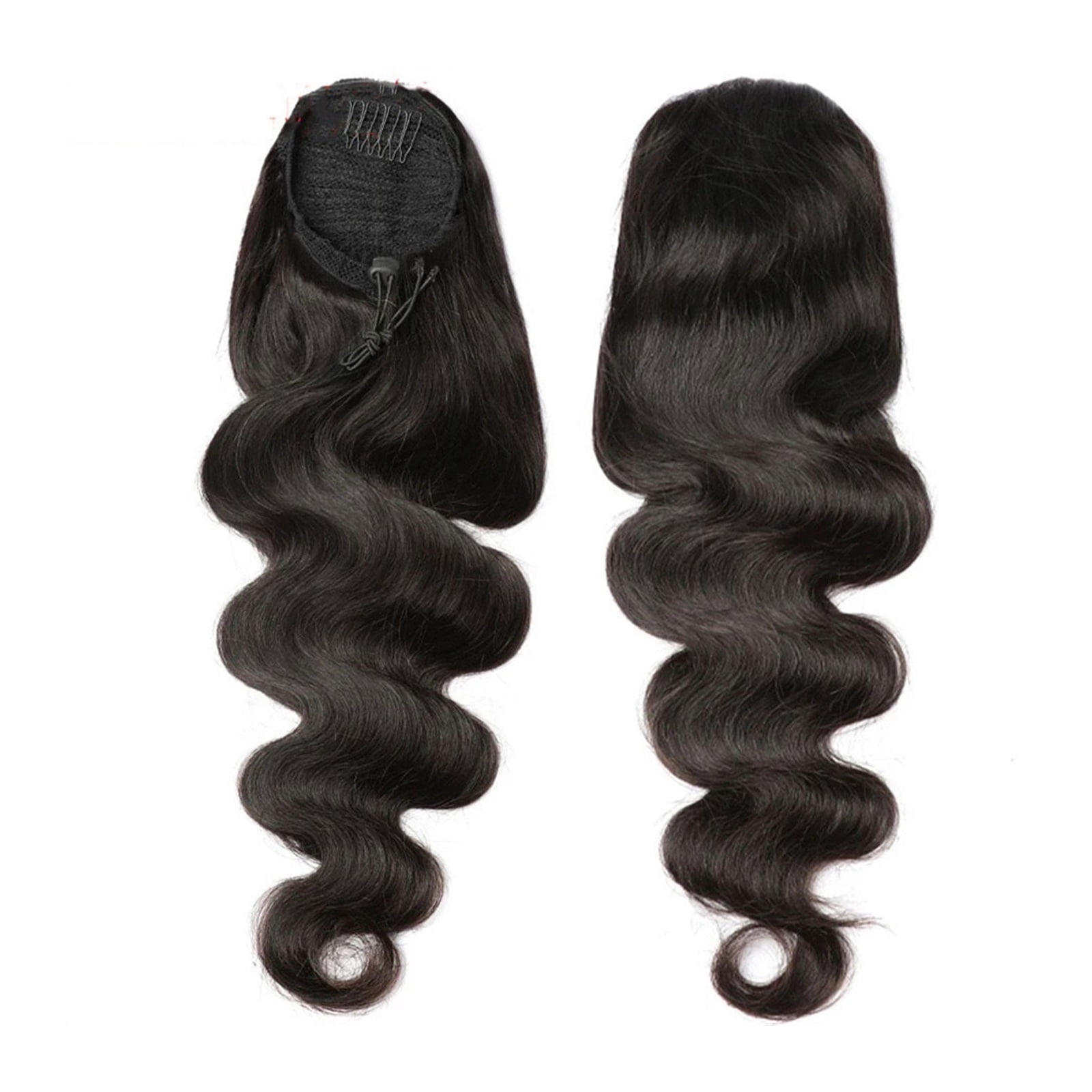 Virgin Hair Weave Brazilian Hair Extensions 100G/Set long 26Inch Body Wave Drawstring Ponytail Human Hair Ponytail For Women