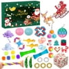 2021 Advent Calendars Surprise Gifts Box 24 DAYS Christmas Countdown Fidget Poppers Toy Pack Kids
