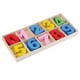 thumbnail image 5 of 60 piezas de formas de multicolor 0-9 adorno de álbum de recortes con números árabes con caja para juegos de niños manualidades BLESIY Número árabe de madera, 5 of 8